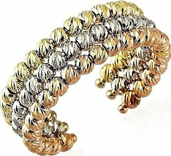 Italy Dorika Altın Yüzükler 14K Gold 3 Renk 377236623