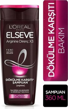 Elseve Arginine Direnç X3 Dökülme Karşıtı Zayıf Saç Şampuan 360 ml