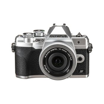 Olympus Om-d E-m10 Mark Iv + 14-42 Mm Ez Aynasız Fotoğraf Makinesi (distribütör Garantili) Gümüş