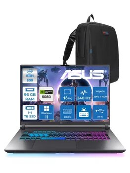 Asus Rog Strix G18 G815lw-S9129 Ultra 9 275Hx Aı 96Gb Gb 1Tb Ssd+1Tbssd 16Gb/Rtx5080 Gddr7 175W 18" 2.5K Wqxga 240Hz 3Ms 500Nıts Windows 11 Home Gaming Laptop Ws9129h36+Zettaçanta