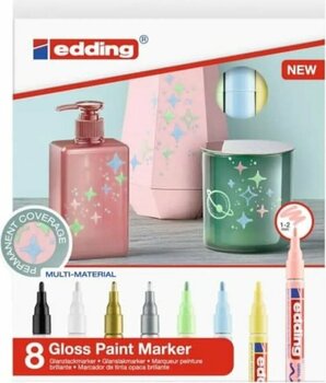 Edding 751 Gloss Paint Marker Ana Renkler 1-2mm 8li Set