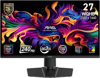 MSI MAG 271QP QD-OLED X24 27" 0.03 ms 2K Pivot 240 Hz Oyuncu Monitörü