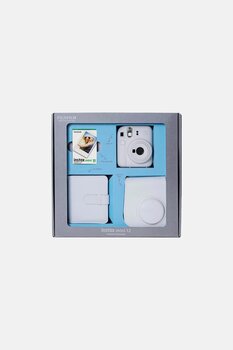 Instax Mini 12 Clay Beyaz Bundle Box Fotoğraf Makinesi