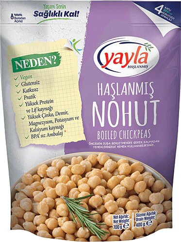 Yayla Haşlanmış Nohut 700 gr