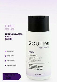 GOUTtés Mor Şampuan- Renk Koruyucu, Onarıcı & Turuncu Yansımaları Önler, Saça Parlaklık Verir (250 ML) - 250ml