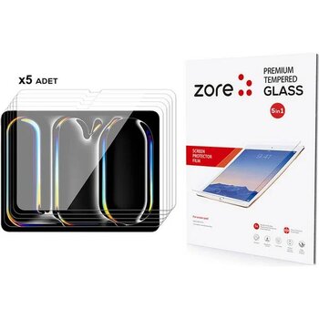 Tekno Grup iPad 13 Pro 2024 5in1 Temperli Cam Tablet Ekran Koruyucu