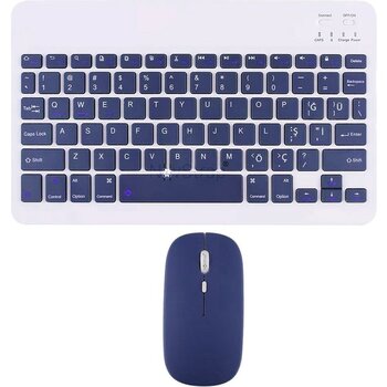 NovStrap Xiaomi Pad 6 Redmi Pad Pro 5 6 Se Mi Pad ile Uyumlu Bluetooth Klavye Mouse Seti Şarjlı - MIPAD - Lavanta