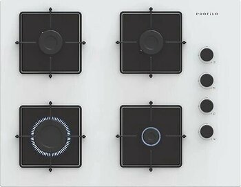 Profilo OE37P2P10D Beyaz Cam Ankastre Ocak