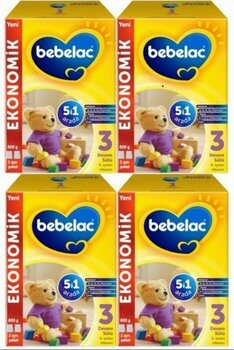 Bebelac 3 Bebek Devam Sütü 800 gr 9-12 Ay x 4 Adet - Standart