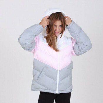 Nike Sportswear Synthetic-Fill Full-Zip Çocuk MONT-CU9157-107 - 00E-Gri - Üst - XL