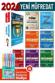 Tonguç Yayınları 6. Sınıf Şampiyon Paket + Hediyeli