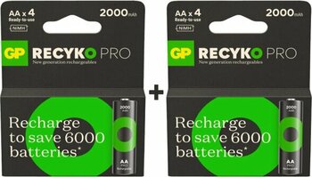 Gp Recyko Pro 2000 Mah Aa Kalem 8Li Şarj Edilebilir Pil