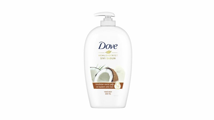 Dove Hindistan Cevizi Yağı Ve Badem Sütü Özü Nemlendirici Sıvı Sabun 450 Ml