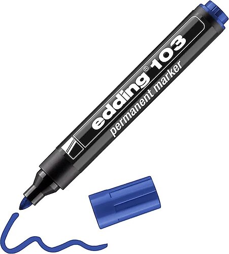 Edding 103 Mavi Permanent Marker Kalem