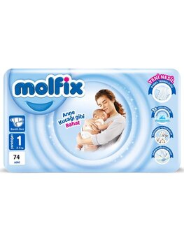 Molfix 1 Numara Yenidoğan 74'Lü Bebek Bezi
