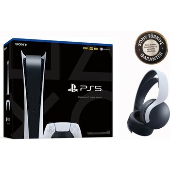 Sony Playstation 5 Digital Edition Sony Eurasia Garantili + Pulse 3D - PAL