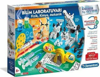 Clementoni 64310 Bilim Laboratuvarı Fizik+Kimya+Mekanik +8 Yaş