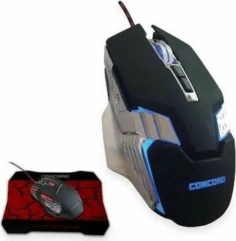 Azemax Makrolu Siyah 6 Tuşlu Kablolu USB 2.0 7200 DPI Oyuncu Mouse