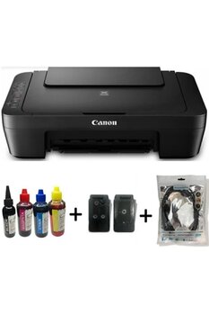 Canon Pixma E414 Tarayıcı + Fotokopi Renkli Çok Fonksiyonlu Mürekkep Püskürtmeli Yazıcı