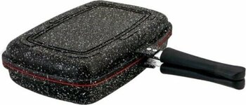 Falez Döküm 34CM Granit Çift Taraflı Et ve Balık Tavası - Double Grill - --