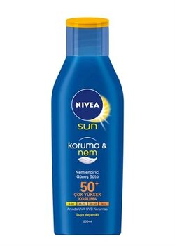 Nivea Sun Güneş Sütü Koruma & Nem Nemlendirici Spf50+ 200 Ml
