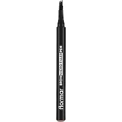Flormar Tarak Uçlu ve Doğal Etkili Brow Micro Filler Likit Kaş Kalemi 001 Light Brown
