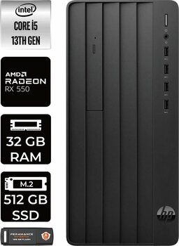 Hp Pro Tower 290 G9 I5 13500 32gb Ram 512gb Ssd Rx550/4gb W11pro 8t2w9es Masaüstü Pc & Per4 Bellek