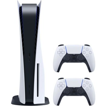 Sony Playstation 5 825 GB Beyaz Oyun Konsolu 2 DualSense Kontrol Cihazı ile Çok Oyunculu Eğlence