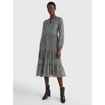 Tommy Hilfiger WW0WW32354-0IS Çok Renkli Uzun Kol 36 Elbise