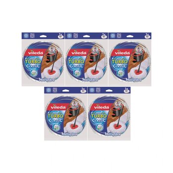 Vileda Turbo Yedek Mop Paspas Ucu (%100 Mikrofiber) (5 Li Set)