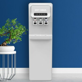 Oxygen Water Arıtmalı Su Sebili - Sıcak Soğuk ve Normal Su Çıkışlı Arıtmalı Sebil - BEYAZ