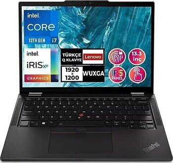 Lenovo ThinkPad X13 Yoga Gen 4 21F3S2GKTX 13.3 inç Intel Core i7 1355U 16 GB 512 GB SSD Intel Graphics FreeDOS