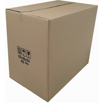 Hype Store 48 Desi Çift Oluklu Karton Koli 65X40X55 cm 10 Adet - Çok Renkli - Standart