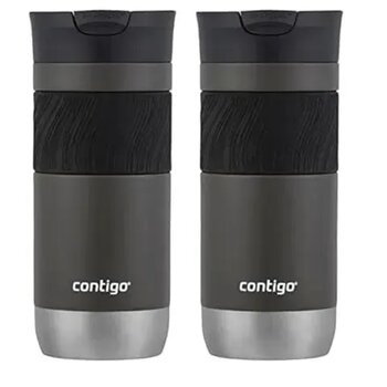 Contigo Byron Pro Snapseal 470 ml Antrasit 2'li Paket Termos Bardak