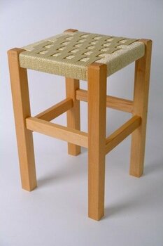 Ayzenbi Ahşap Hasır Tabure 45cm