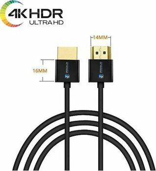 1.8 m 4K 3D Ultra Slim Ethernet Ses Destekli HDMI Kablo