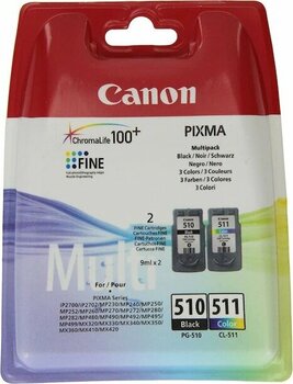 Canon Pg 510bk/cl 511 Kartus 2lı Paket İkisi Bir Arada