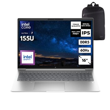 Hp Probook 460 G11 Ultra 7-155u 64-Gbddr5 4 Tbssd Intel Graphics 16" Wuxga Windows 11 Pro + Hmf Sırt Çantası A23bceahmf33