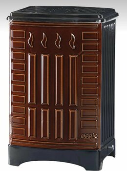 MERİÇ Uyuyan Kovalı Alttan Havalı Odun Kömür Sobası Halktipi Soba