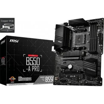 MSI B550MA PRO Amd 550 Soket AM4 DDR4 4600(OC) M.2 Anakart