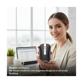 Karokstore IWM-531RA Bluetooth & Rechargeable Special Metallic Silent Mouse - Option-1 - 001-Renkli