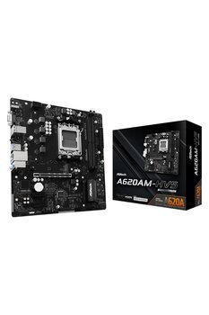 ASROCK A620AM-HVS AMD A620 Soket AM5 DDR5 6800 (Overclock)MHz mATX Gaming (Oyuncu) Anakart