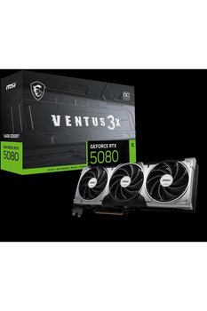 MSI VGA GEFORCE RTX 5080 16G VENTUS 3X OC RTX5080 16GB GDRR7 256 B DX12 PCIE 5.0 X16 (3XDP 1XHDMI)