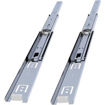 Badem10 Bilyalı Teleskopik Dolap Çekmece Rayı Metal En:3.6 Cm Boy:35 Cm - Yok