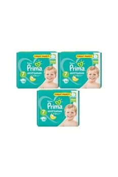 Prima Bebek Bezi 7 Numara 15 + Kg 34 X 3 = 102 Adet