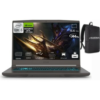 Msı Thın 15 B12UCX-2634XTR Intel Core I5 12450H 32GB 512GB SSD RTX2050 WINDOWS11 Pro 15.6" Taşınabilir Bilgisayar & B12UCX2634XTRK22