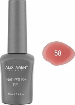 Alix Avien Pembe Kalıcı Oje 58-Yoğun Renk Veren Jel Oje 12 Ml-Nail Uv Gel Polish 58
