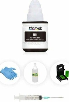 Canon Photoink Plus Siyah E404 E414 E474 E484 Kartuş Dolum Seti