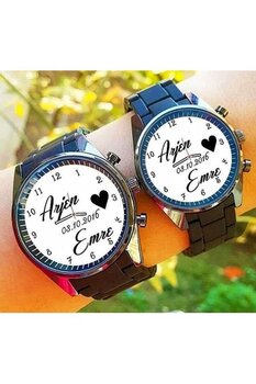 Bika Time Sevgililer Günü Hediyesi Sevgiliye Hediye Kişiye Özel İsimli Kol Saati Sevgili Saatleri
