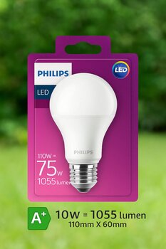 Philips 10w=75w Core Pro Led Ampul/parlak Beyaz Işık-6500k/1055 Lumen/15.000 Saat